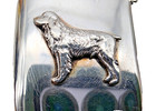 Nice  Antique Sterling Silver Spaniel   Dog Vesta Case Birmingham 1885