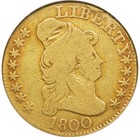 1800  5 Ngc F15 F 15 Fine 15 Draped Bust Half Eagle Gold Lowball Low Ball