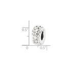 White Crystals From Swarovski Bead Double Row Sterling Silver Reflection Beads