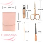 Professional Manicure Set 4pcs Stainless Steel Nail Clippers Kit With Travel
