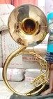 Sousaphone 16 bell Pure Brass Metal In Gold Polish mouthpc  Case Box   Free Ship