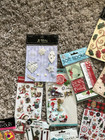 Lot Of 28 Christmas Theme Embellishments - Paper Craft  Scrapbooking  Journaling
