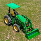 Large Tractor Canopy For 2x2  3x2  4x2 Rops-upto 45 Deg lean- John Deere Green