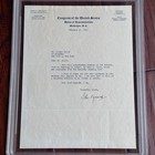 John F  Kennedy Autograph Early Freshman Congress Letter Signed 1947   Psa