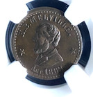 1863 Civil War Store Card Token   Ny 630aw-1a    H b  Melville   Ngc  Ms 65  R-4