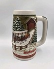 Lot Of 5 Vintage Budweiser Stein Holiday Clydesdale Beer Mug