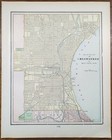 Vintage 1900 Milwaukee Wisconsin Map 11 x14    Old Antique Original Jones Island