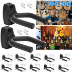 10 Pcs Pack Guitar Hangers Hook Holder Wall Mount Hanger Display Instrumen Us