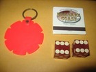 Vintage Barbary Coast Casino Las Vegas Lot Red Craps Dice  matchbook   Keychain