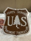 Vintage Original Obsolete U S  Forest Service Sign