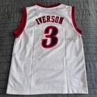 Autographed Allen Iverson   Team 2003-04 Philadelphia 76ers Iverson Jersey Kid M