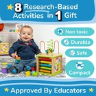 Wooden Kids Baby Activity Cube - Girls Gift Set   1st Birthday Gifts Toys For   