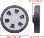Suitcase Wheels Replacement 360 Spinner 60mm X 12mm Kits Luggage Travel Wheel   