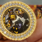 Sericho Pallasite Meteorite Brooch From Kenya