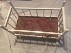 Vintage Cass Toys Baby Doll Crib 1950   s Rocking Cradle Wood Bed