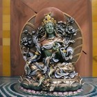 Vintage 2004 Summit Collection Green Enlightenment Bodhisattva Tara Statue 