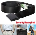 Men Anti Theft Travel Security Belt Nylon Military Tactical Hidden Money Belt Us