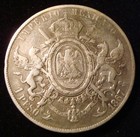 1 Peso Mexico  Empire Of Maximilian 1867 Mo  Silver Crown