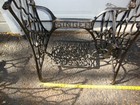 Antique Singer Treadle Sewing Machine Cast Iron Table Base 23 