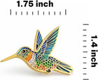 Hummingbird Soft Enamel Lapel Pin     Tropical Bird Wildlife Brooch Accessory For
