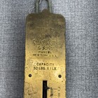 John Chatillon   Sons Type 100 - 50 Lb Spring Balance Hanging Scale Brass Face