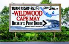 Billboard Poster Beesley Point Bridge Directions To Wildwood   Cape May