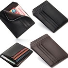 Rfid Blocking Men Leather Slim Wallet Credit Card Slots Holder Front Pocket Us
