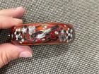 Vintage Chinese Cloisonn   Enamel Bangle Bracelet W  Birds   Flowers Decoration