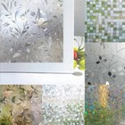 Stained Glass Window Film Static Cling Privacy Window Film For Office