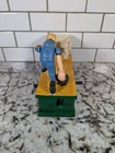 Vintage Cast Iron Bowling Mechanical Coin Bank Working Bowler Pins Toy Decor