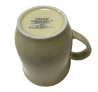 Dansk Tjorn Topaz Coffee Mugs Set Of 4 Yellow 4 3  High 3 3  Wide Microwave dish