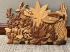 Aloha Wood Art The Le Family Coral Reef Sea Life Fish Turtle Wall Hanging