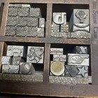 Letterpress Lead Ornamentals Circles  Stars  Percentages  Borders  Special misc