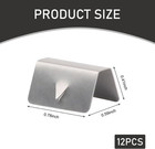 12 Pcs Automotive Wind Deflector Clips  0 41  X 0 59  x 0 78  Stainless Steel Ra