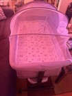 Yadaqe Portable Baby Bassinet Bedside Sleeper  Light Gray