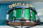 1960s Ludwig 5x14 No  908p Jazz Festival Snare Drum Green Sparkle