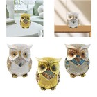 Owl Statue Multipurpose Shelf Bird Lovers Gift Office Miniature Owl Figurine