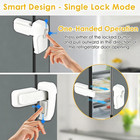 2 Pack Fridge Lock Freezer Lock With Dual Mode Child Safety Refrigerator Locks  