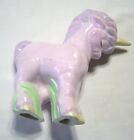 Vintage Unicorn Momma And Baby Figurine Light Purple Ceramic