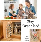Lid Pot Pan Top Metal Rack Organizer Holder Kitchen Cabinet Wall Display  2pcs 
