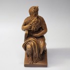 Bronze Bonded Marble Michelangelo s Moses Statue Bust - Greek  Roman Home Decor