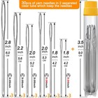 36pcs 12sizes Large Eye Hand Sewing Needles  Sharp Needles And Blunt Needles    