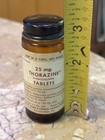 Vtg Old Empty Glass Medicine Bottle Thorazine Hydrochloride Smith Kline French