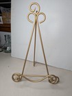 Gold Metal Easel Plate Holder Stand Display Picture Book Scroll