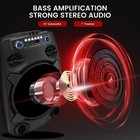 Pyle Bluetooth Portable Pa Speaker W rechargeable Battery   Led Lights