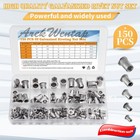 Stainless Steel Rivet Nut Metric Rivnut Nutsert Assort M3 M4 M5 M6 M8 150pcs