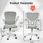 Home Office Chair Computer Desk Chair With Flip-up Armrests Black Gaming Chair