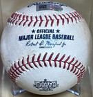 Rafael Devers   2b Career Hit 677   Angels 2002 Comm Logo Game-used Mlb Baseball