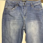 D jeans Women s Blue Cut Off Denim Shorts Size 14 Stretch Frayed Hem 5-pocket