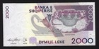 Albania   2000 Leke 2007 P-74a Gem Unc